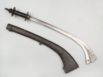 Épée Kora et fourreau - Nepalese School