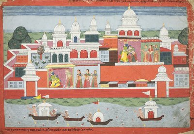 Rukmini demande la permission de Krishna de rendre visite à son frère Rukma, page d