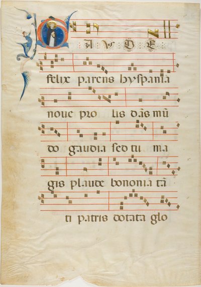 Saint Dominique dans une initiale historiée "G" d