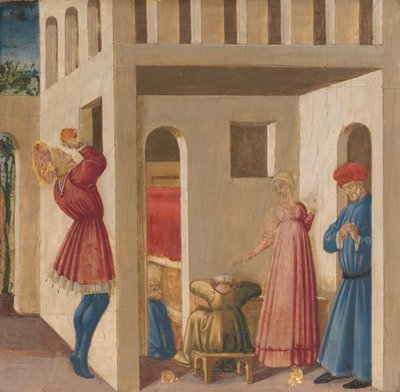 Une scène de la légende de Saint Nicolas de Bari - Neri di Bicci