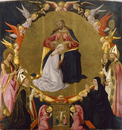 Le Couronnement de la Vierge avec des Anges et quatre Saints, c.1470-75 - Neri di Bicci