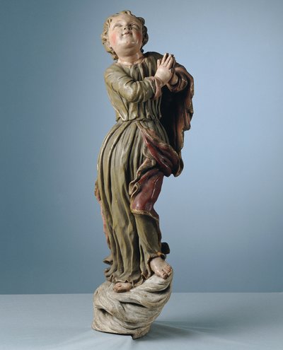 Enfant adorant, flottant sur des nuages - Leopold Blonder