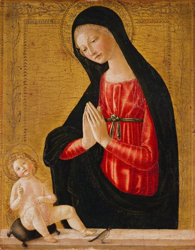 La Madone adorant l