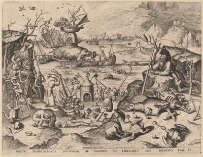 La Tentation de Saint Antoine - Netherlandish 16th Century after Hieronymus Bosch, Hieronymus Cock