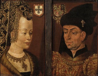 Portraits de Philippe le Bon et Isabelle de Portugal, 16ème siècle - Netherlandish Master