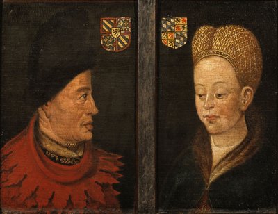 Portraits de Jean Sans Peur et de Marguerite de Bavière, 16e siècle - Netherlandish Master