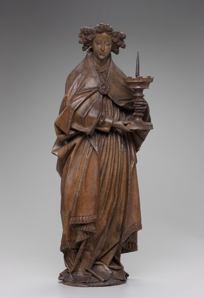 Ange tenant un chandelier, c.1480-1500 - Netherlandish School