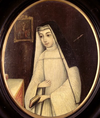 Frances Justina Huddleston (1708-87) en habit de religieuse de l