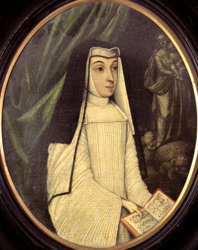 Mary Barbara Huddleston (1708-87) en habit de religieuse de l