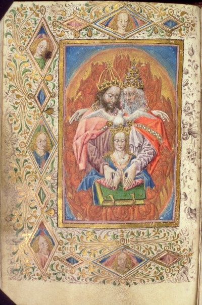 La Trinité avec la Vierge, des Heures de la Sagesse Éternelle, vers 1470-80 - Netherlandish School