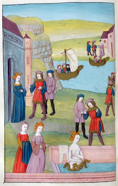 Ms 324 f.137 v. Scylla rejette Glaucus, la potion d