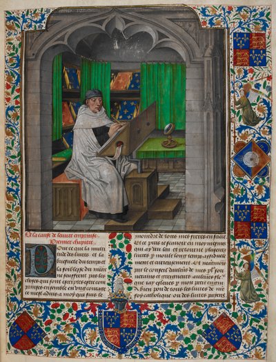 Vincent de Beauvais lisant à son bureau, de 