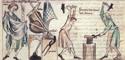 Forgerons au travail, de 