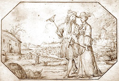 Les Quatre Saisons : Printemps - Binage, vers 1675 - Netherlandish School