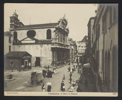 Extérieur de Santa Maria Zobenigo à Venise - Neue Photographische Gesellschaft
