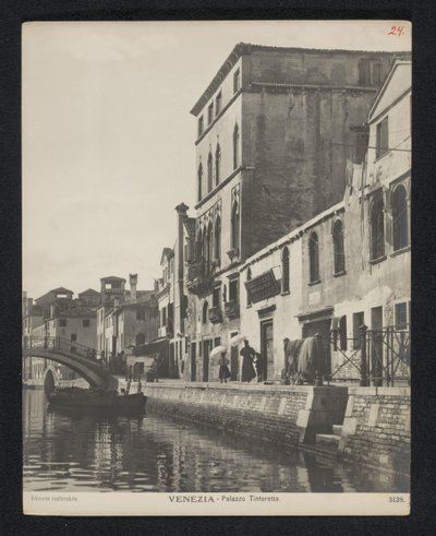 Extérieur de la maison de Tintoret à Venise - Neue Photographische Gesellschaft