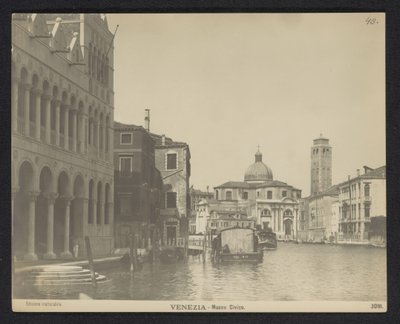 Façade du Fondaco dei Turchi à Venise - Neue Photographische Gesellschaft