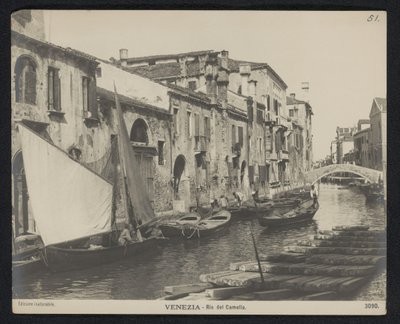 Vue sur le Rio del Camello à Venise - Neue Photographische Gesellschaft