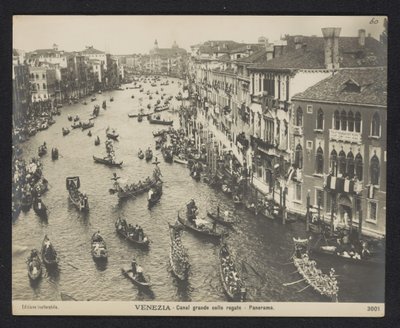 Gondoles sur le Grand Canal à Venise - Neue Photographische Gesellschaft