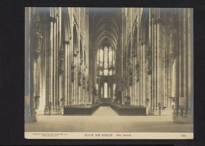 Intérieur de la cathédrale de Cologne - Neue Photographische Gesellschaft