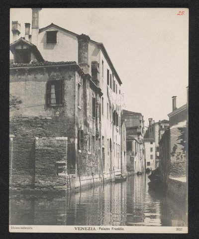 Canal à Venise - Neue Photographische Gesellschaft