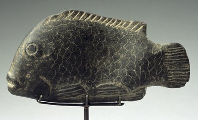 Poisson, 1540-1069 av. J.-C. (pierre noire dure) - New Kingdom Egyptian
