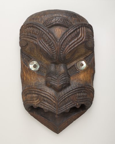 Masque de pignon (Koruru) de Gisborne, Île du Nord, vers 1860 - New Zealand School