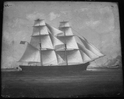 Waverley, construit par McGregor Bros, entrant à Waipu, 1863 - New Zealand School