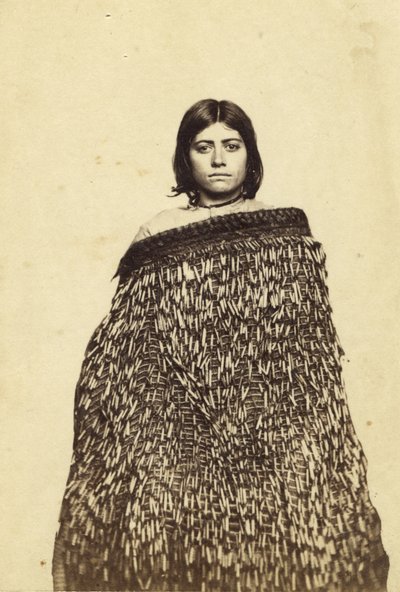 Mina Makata, métisse maorie, vers 1865 - New Zealander Photographer