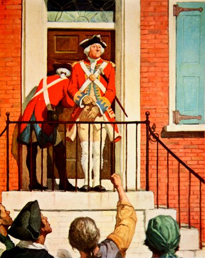 Le capitaine Tennant avec la foule devant - Newell Convers (after) Wyeth