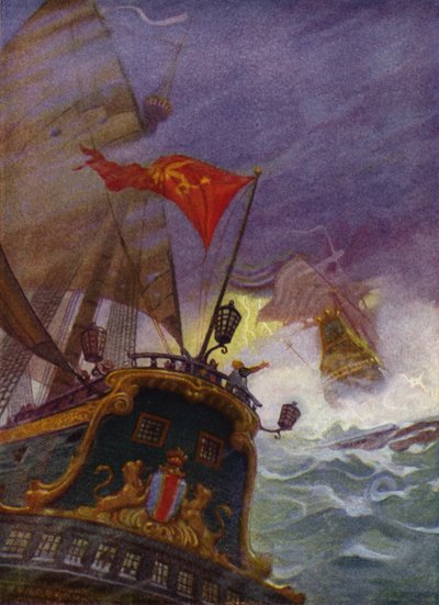 Illustration pour Westward Ho! de Charles Kingsley - Newell Convers (after) Wyeth