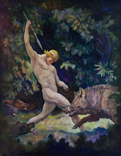 Odyssée : La chasse au sanglier - Newell Convers (after) Wyeth