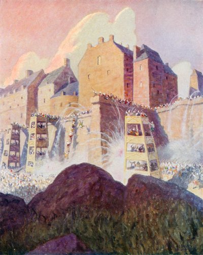 La bataille du château de Stirling - Newell Convers (after) Wyeth