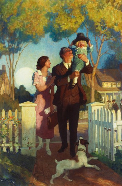 Arrivée à la maison - Newell Convers Wyeth
