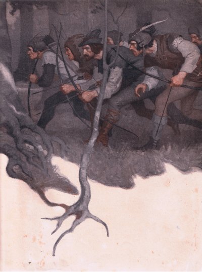 Design de la couverture intérieure, 1916 - Newell Convers Wyeth