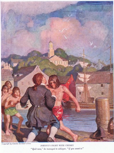 Le combat de Johnny avec Cherry ! Arrête maintenant, réussit-il à chuchoter, si tu veux - Newell Convers Wyeth