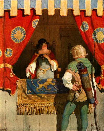 Robin rencontre Maid Marian - Newell Convers Wyeth