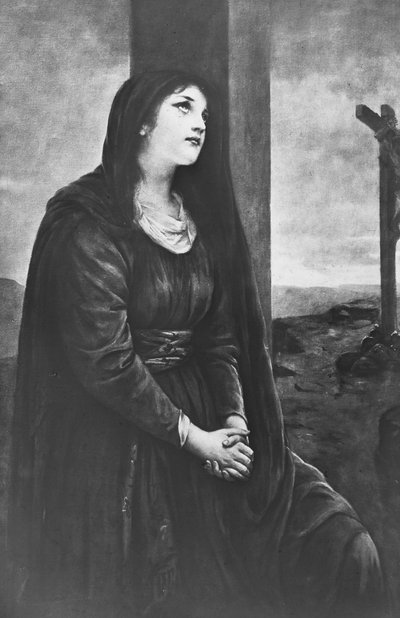 Marie-Madeleine assise au pied de la Croix, fin 19e ou début 20e siècle - Newton and Co