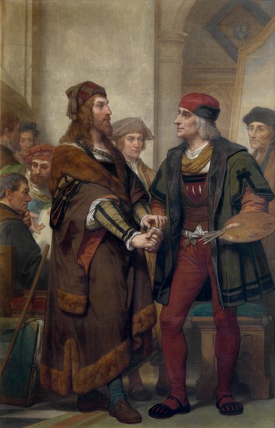 Albrecht Dürer visitant Quinten Massijs - Nicaise de Keyser