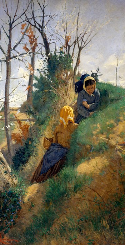 Scène pastorale, par Niccolo Cannicci (1846-1906) - Niccolo Cannicci