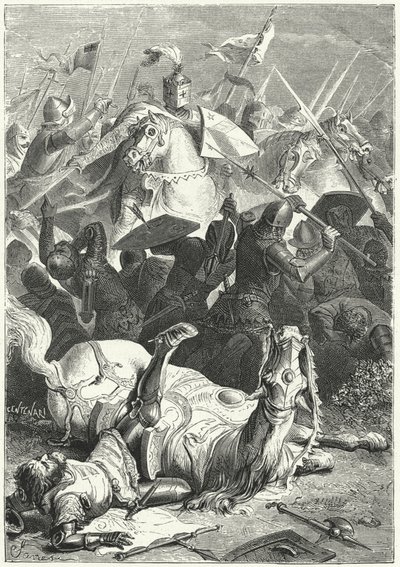 Capture du margrave gravement blessé Ezzelino III da Romano à la bataille de Torricella - Niccolo Sanesi