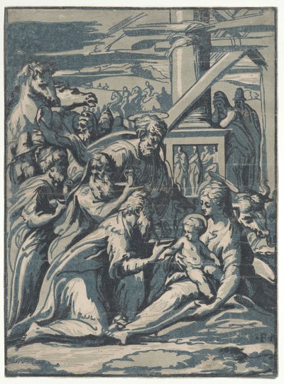 Adoration des Mages, 1540-50 - Niccolo Vicentino
