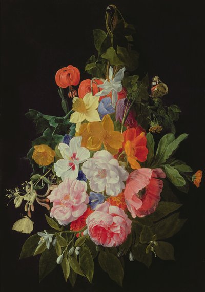 Une guirlande de roses et d