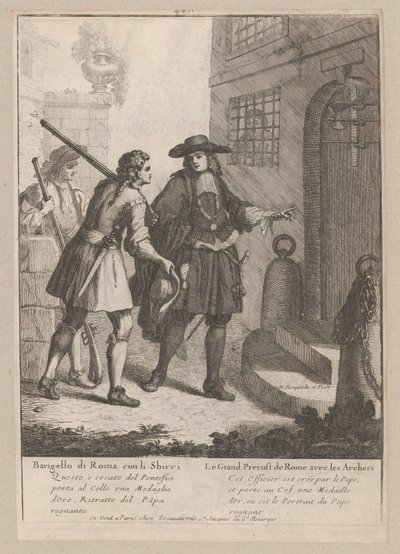 Le grand prévôt de Rome avec ses archers, 1648-1700 - Nicholas Boucquet