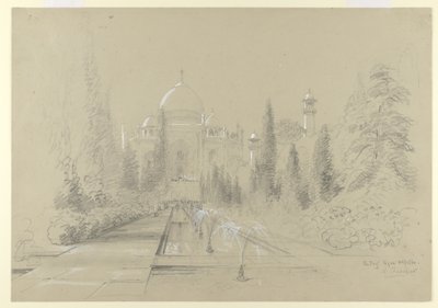 Le Taj Mahal, Agra, 24 janvier 1870 - Nicholas Chevalier