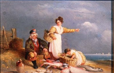 Pêcheurs avec la prise - Nicholas Condy