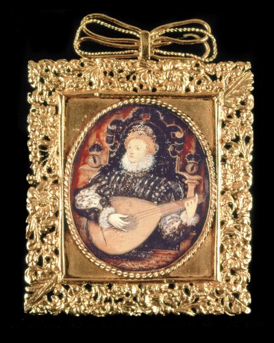 La reine Élisabeth I jouant du luth - Nicholas Hilliard