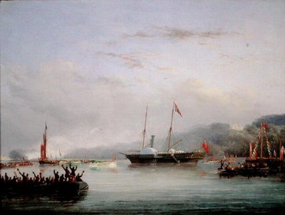 Le premier yacht Victoria et Albert au large de Plymouth - Nicholas Matthews Condy