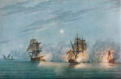 Capture du Badere-I-Zaffér, vers 1809 - Nicholas Pocock