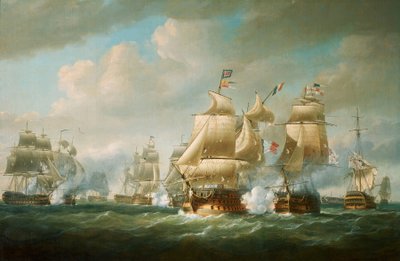 Action de Duckworth au large de San Domingo, 6 février 1806 - Nicholas Pocock